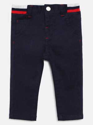 Navy Blue Casual Trousers